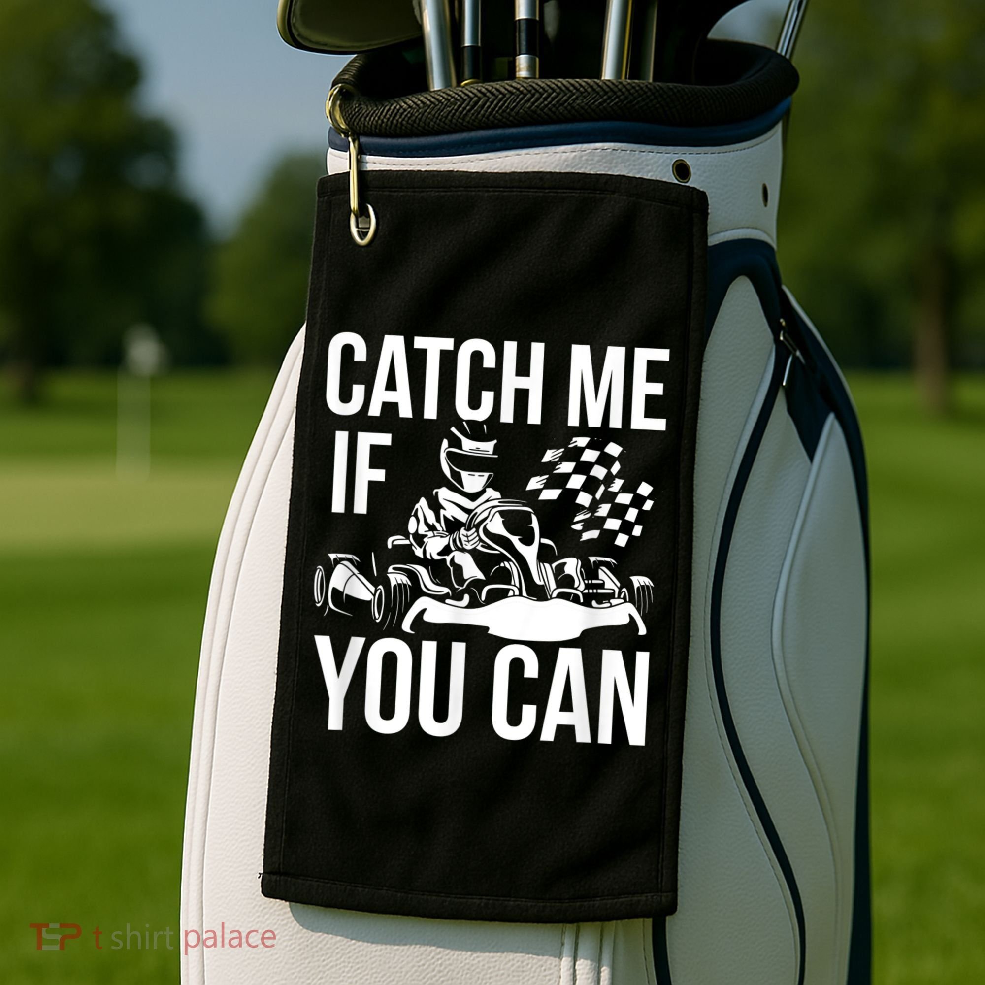 Karting Race Track Kart Racing Catch Me Go Carts Races Golf Towel