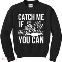 Karting Race Track Kart Racing Catch Me Go Carts Races Kids Sweatshirt thumb 0