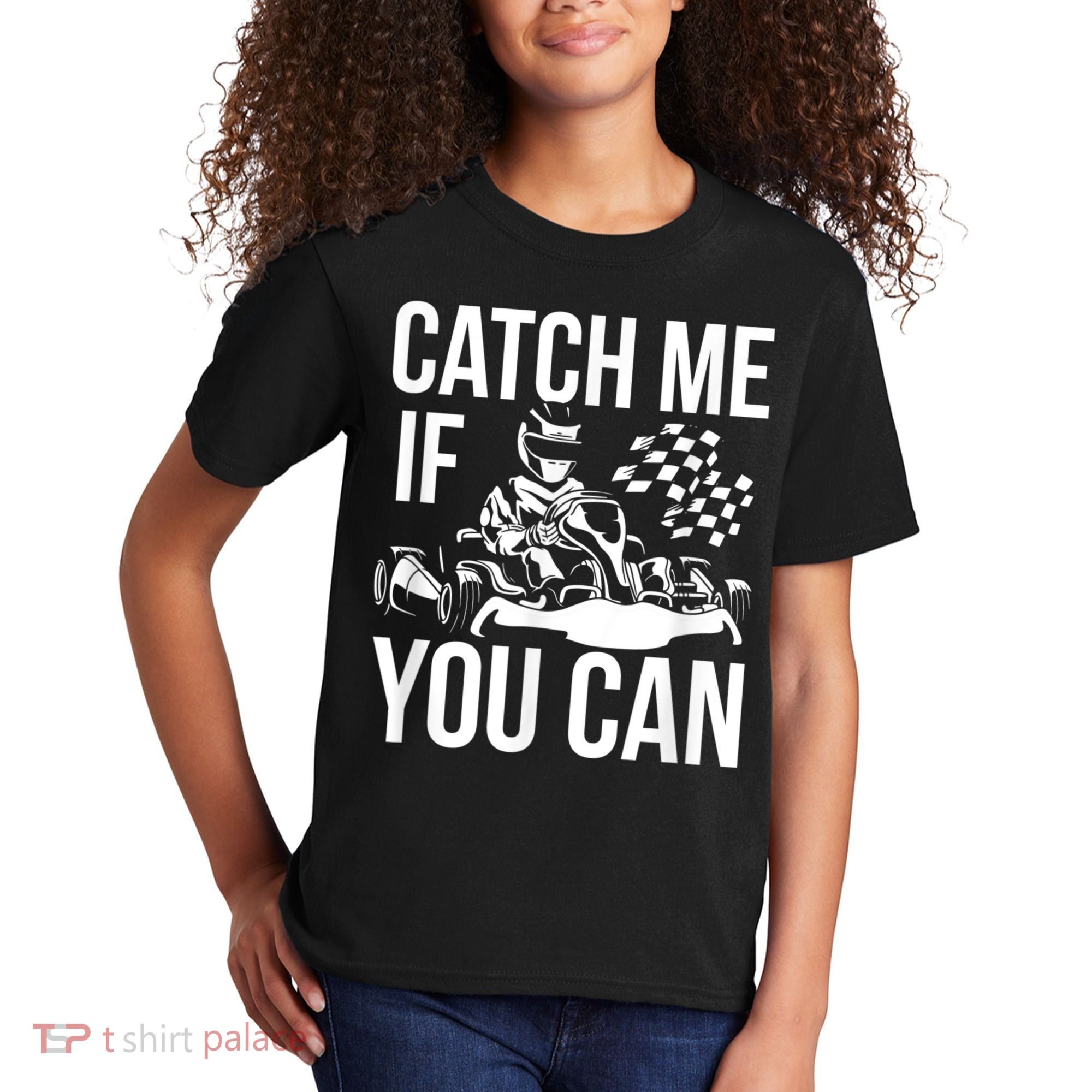 Karting Race Track Kart Racing Catch Me Go Carts Races Kids T-Shirt