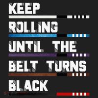 Keep Rolling Until The Belt Turns Black Brazilian Jiujitsu Women's Sweatshirt thumb 2