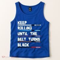 Keep Rolling Until The Belt Turns Black Brazilian Jiujitsu Tank Top thumb 2