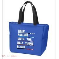 Keep Rolling Until The Belt Turns Black Brazilian Jiujitsu Tote Bag thumb 3