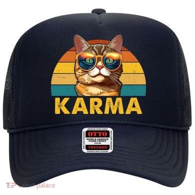Karma Retro Vintage Sunset Cat Hat