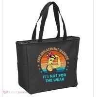 Knee Replacement Warrior ItS Not For The Weak Strong Tote Bag thumb 2
