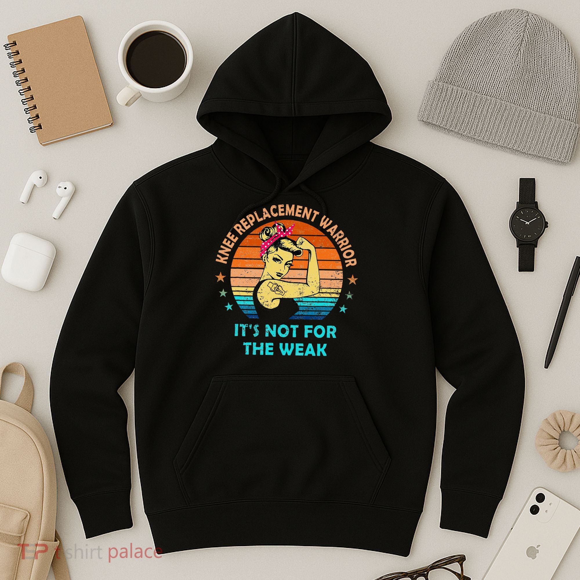 Knee Replacet Warrior ItS Not For The Weak Hoodie