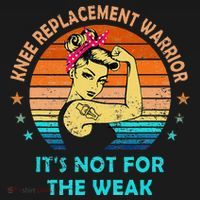 Knee Replacet Warrior ItS Not For The Weak Coaster thumb 2