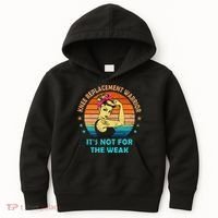 Knee Replacet Warrior ItS Not For The Weak Kids Hoodie thumb 0