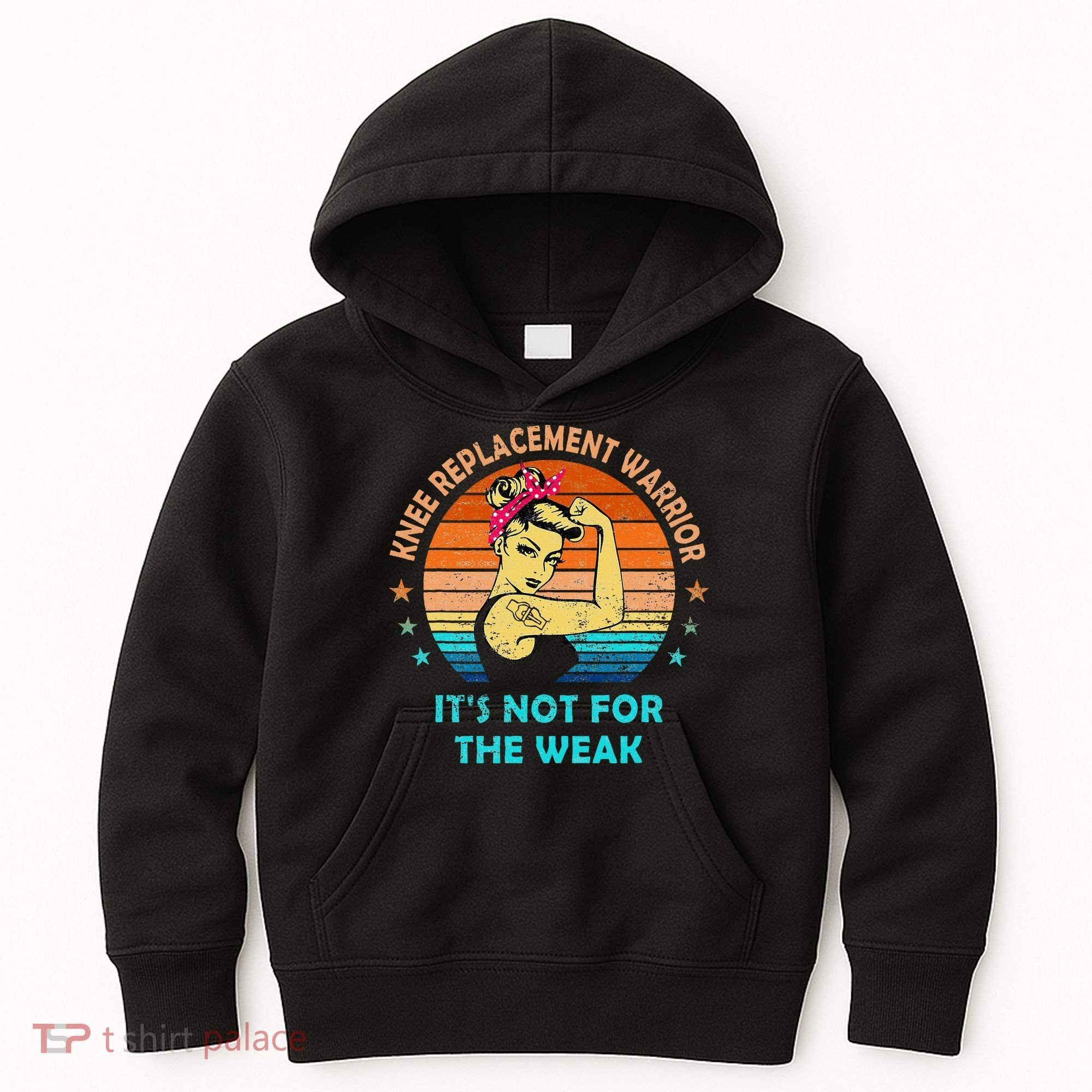 Knee Replacet Warrior ItS Not For The Weak Kids Hoodie
