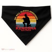 Kyle Rittenhouse We Will Always Remember The Kenosha Hat Trick USA-Made Doggie Bandana thumb 0