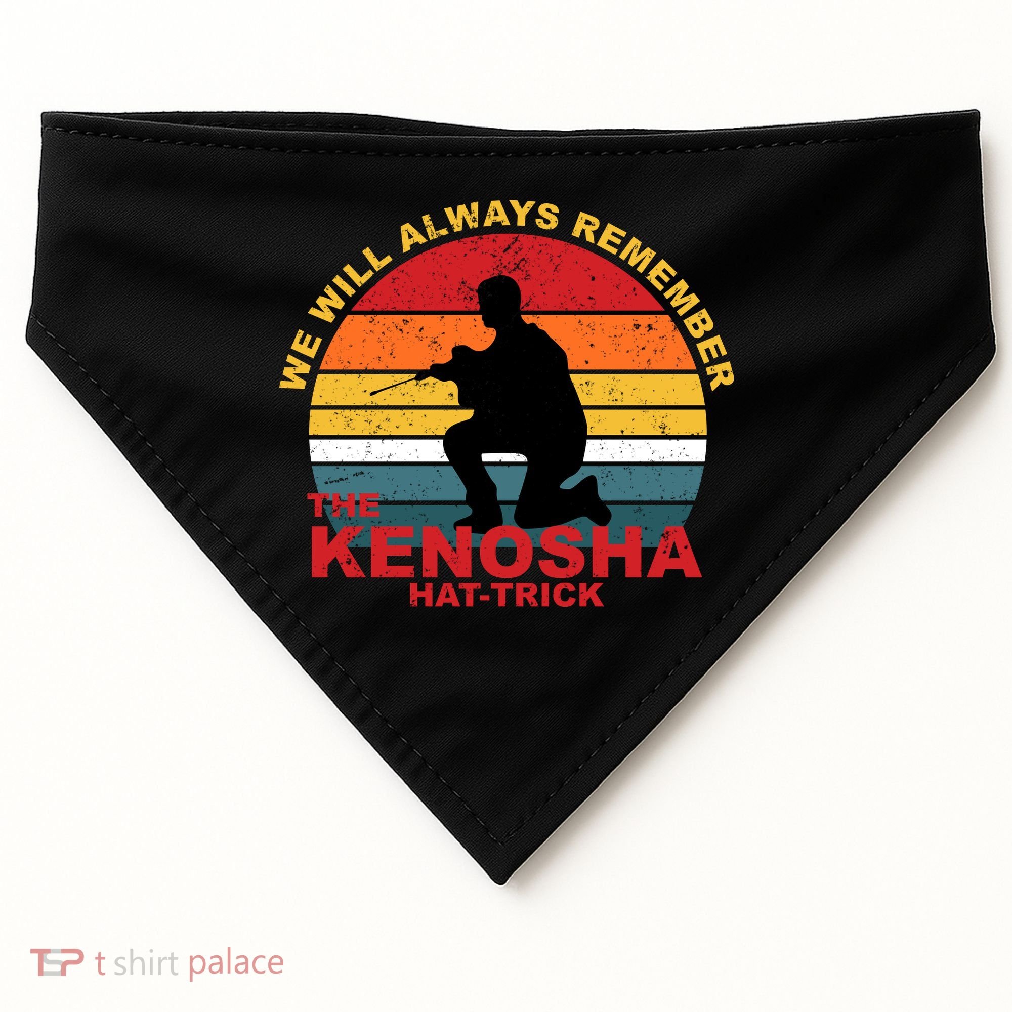 Kyle Rittenhouse We Will Always Remember The Kenosha Hat Trick USA-Made Doggie Bandana