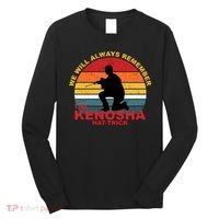 Kyle Rittenhouse We Will Always Remember The Kenosha Hat Trick Long Sleeve Shirt thumb 0