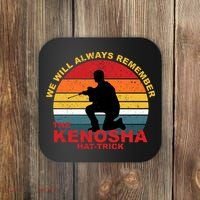 Kyle Rittenhouse We Will Always Remember The Kenosha Hat Trick Coaster thumb 0