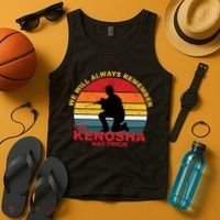 Kyle Rittenhouse We Will Always Remember The Kenosha Hat Trick Tank Top thumb 4