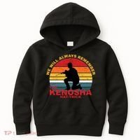 Kyle Rittenhouse We Will Always Remember The Kenosha Hat Trick Kids Hoodie thumb 0