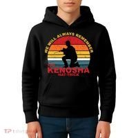 Kyle Rittenhouse We Will Always Remember The Kenosha Hat Trick Kids Hoodie thumb 4