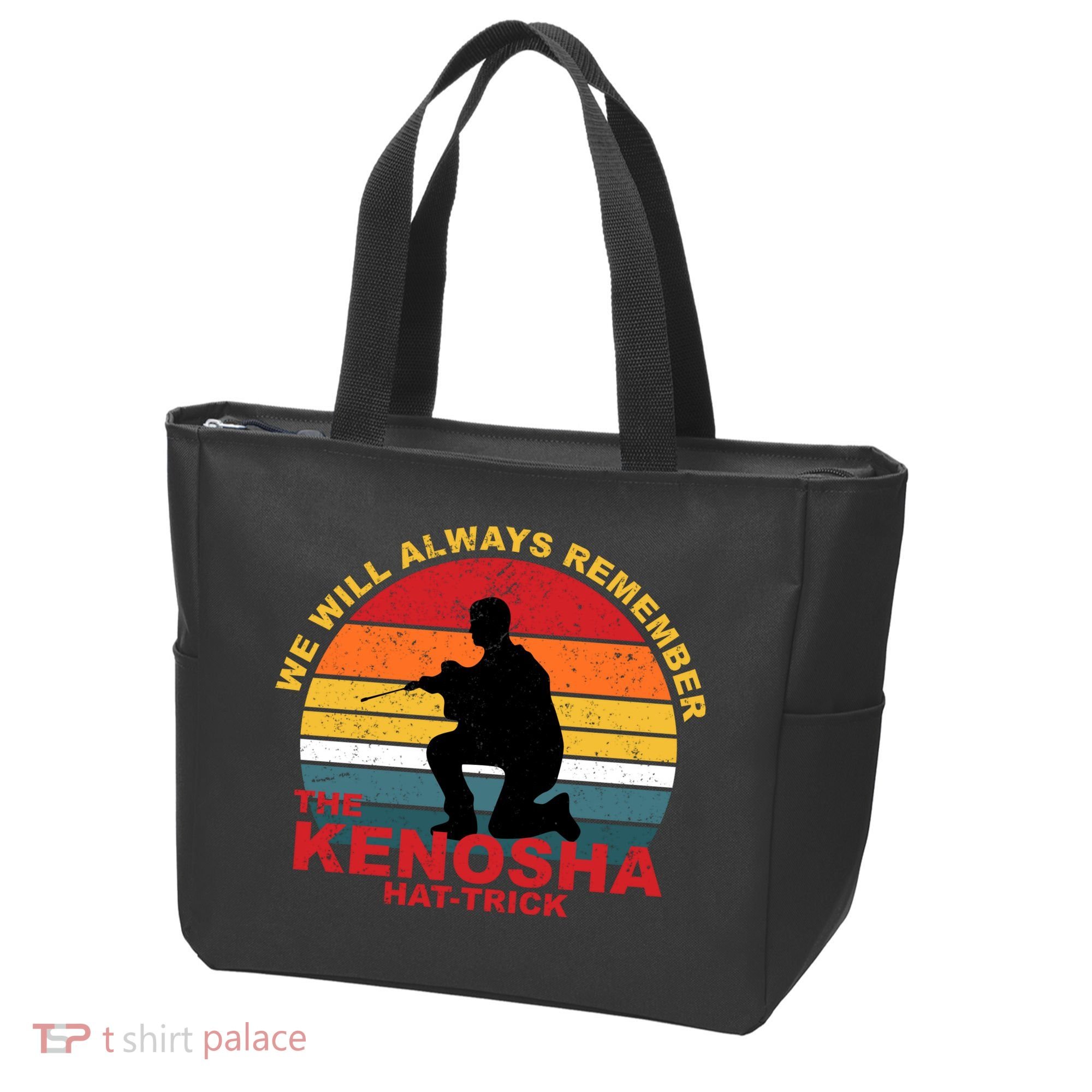 Kyle Rittenhouse We Will Always Remember The Kenosha Hat Trick Tote Bag