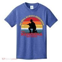 Kyle Rittenhouse We Will Always Remember The Kenosha Hat Trick Kids T-Shirt thumb 0