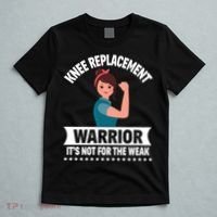 Knee Replacement Warrior Knee Surgery Recovery Get Well Gift T-Shirt thumb 5