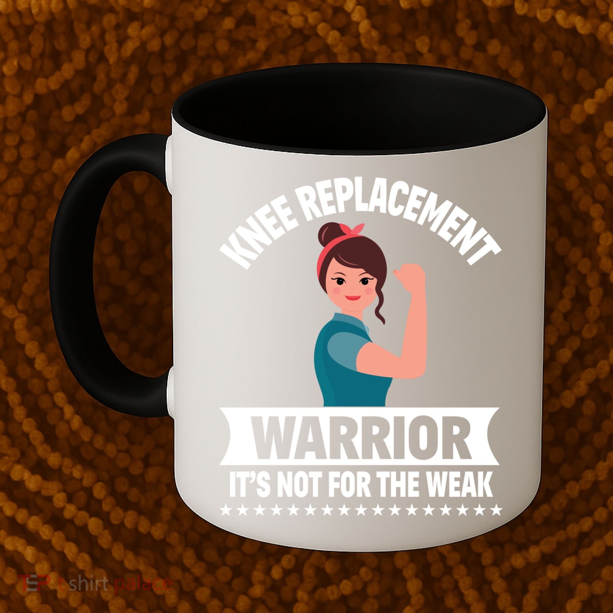 Knee Replacement Warrior Knee Surgery Recovery Get Well Gift Coffee Mug
