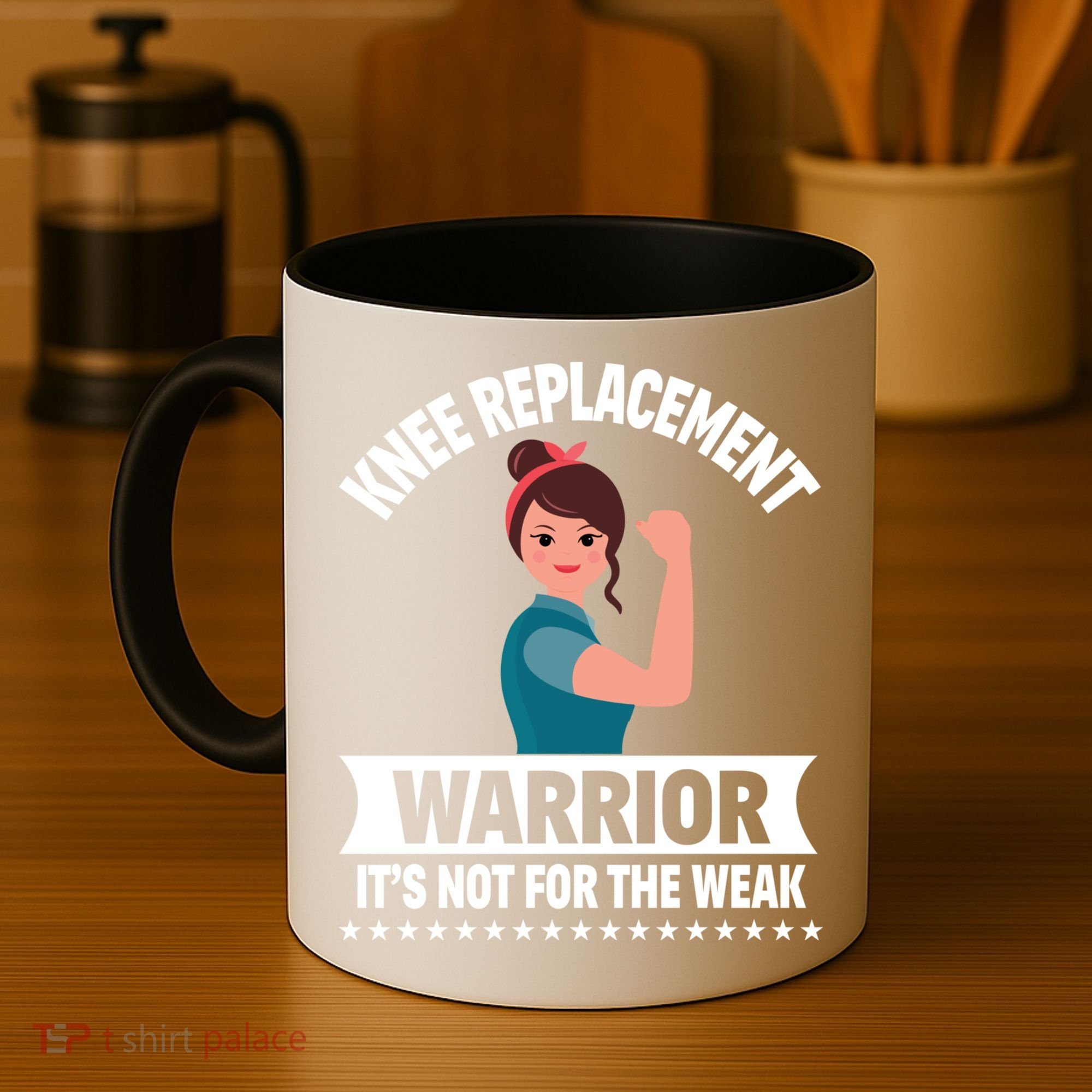Knee Replacement Warrior Knee Surgery Recovery Get Well Gift Coffee Mug