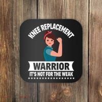 Knee Replacement Warrior Knee Surgery Recovery Get Well Gift Coaster thumb 0