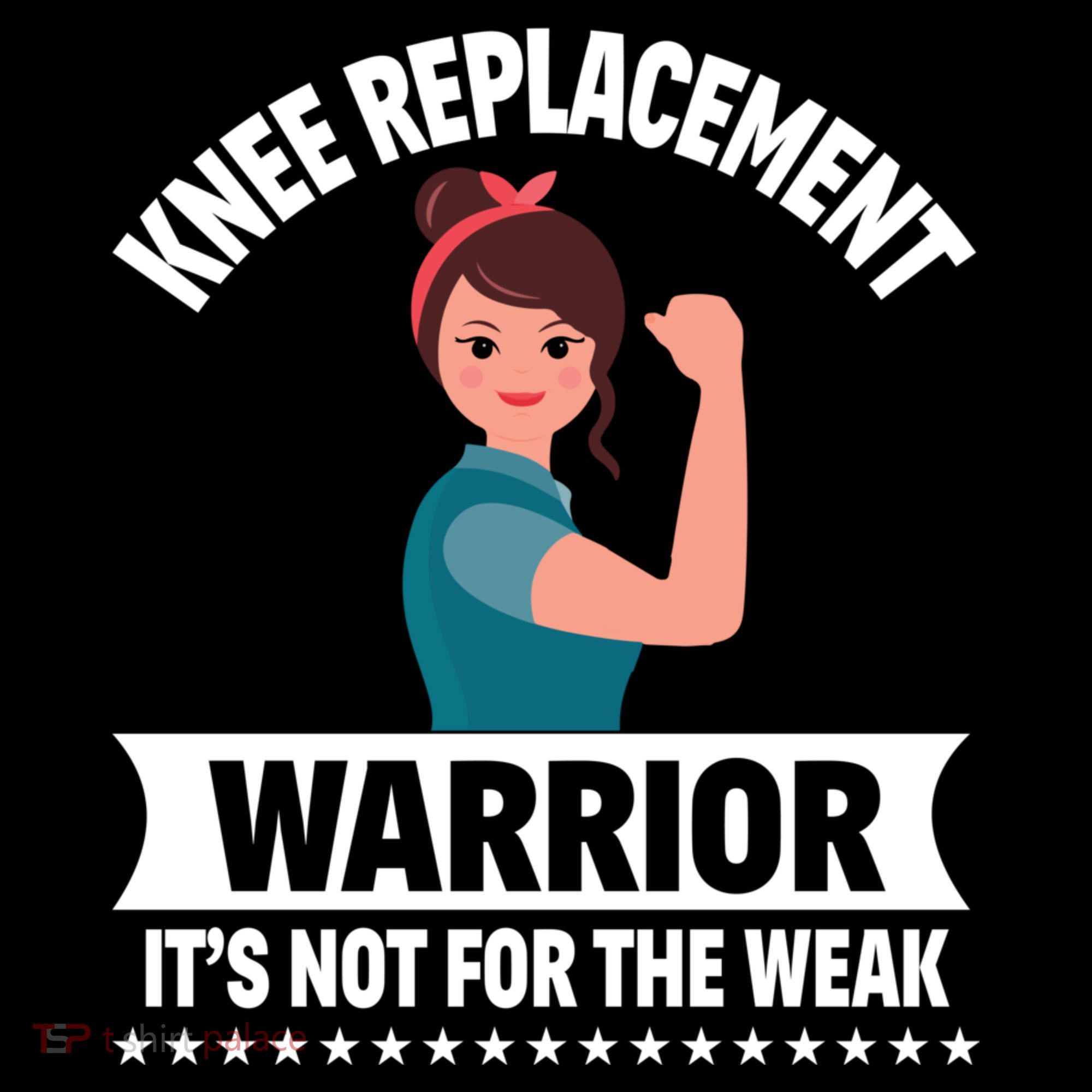 Knee Replacement Warrior Knee Surgery Recovery Get Well Gift Women's Tank Top