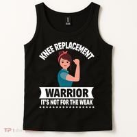 Knee Replacement Warrior Knee Surgery Recovery Get Well Gift Tank Top thumb 2