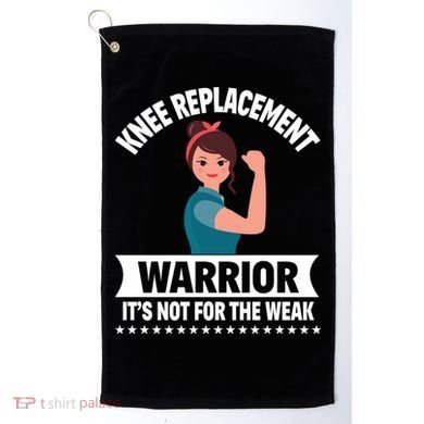 Knee Replacement Warrior Knee Surgery Recovery Get Well Gift Golf Towel