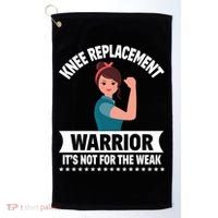 Knee Replacement Warrior Knee Surgery Recovery Get Well Gift Golf Towel thumb 0