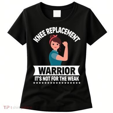 Knee Replacement Warrior Knee Surgery Recovery Get Well Gift Women's T-Shirt