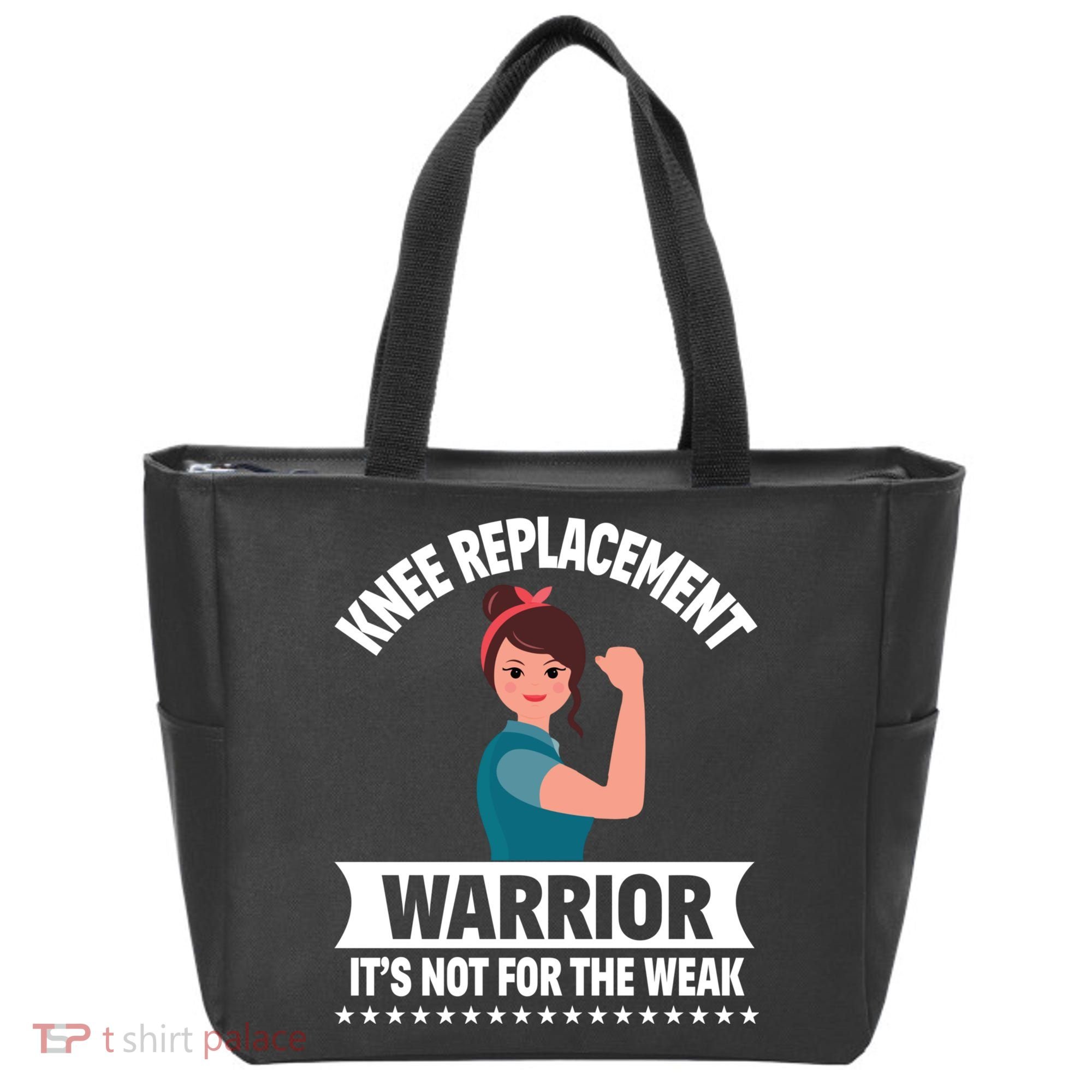 Knee Replacement Warrior Knee Surgery Recovery Get Well Gift Tote Bag