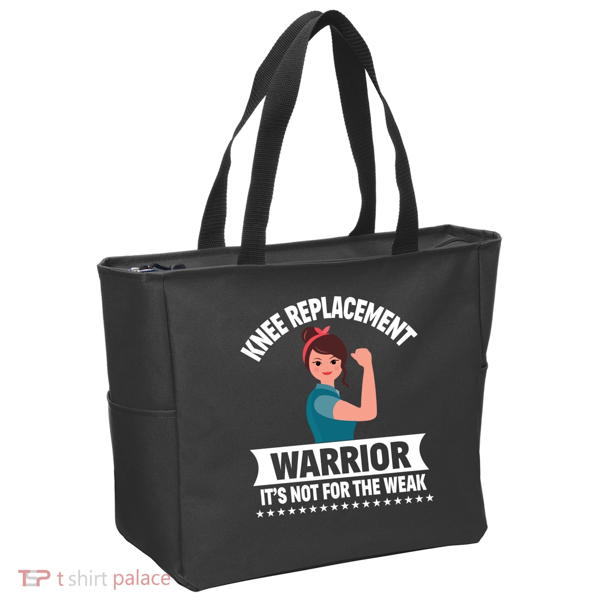 Knee Replacement Warrior Knee Surgery Recovery Get Well Gift Tote Bag