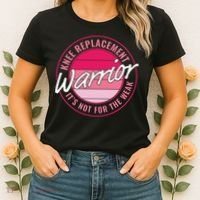Knee Replacement Warrior Women Knee Surgery Women's T-Shirt thumb 2