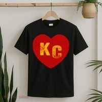 KC Red & Yellow Heart Kansas City Red/yellow heart kc red kc T-Shirt thumb 2