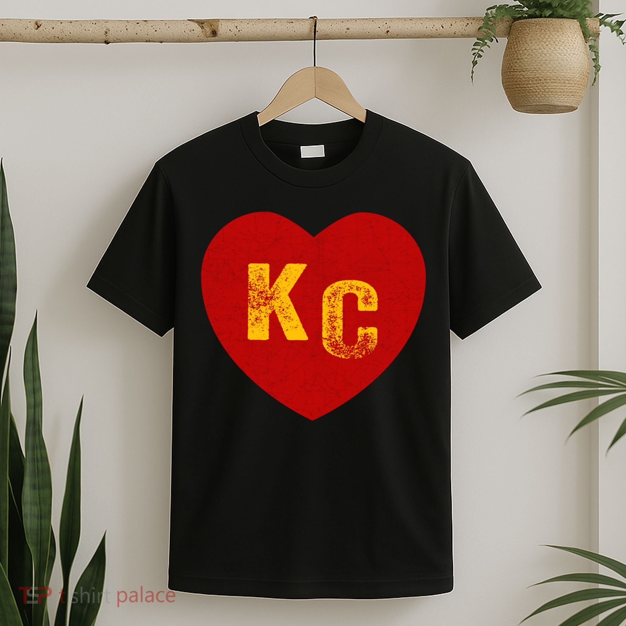 KC Red & Yellow Heart Kansas City Red/yellow heart kc red kc T-Shirt