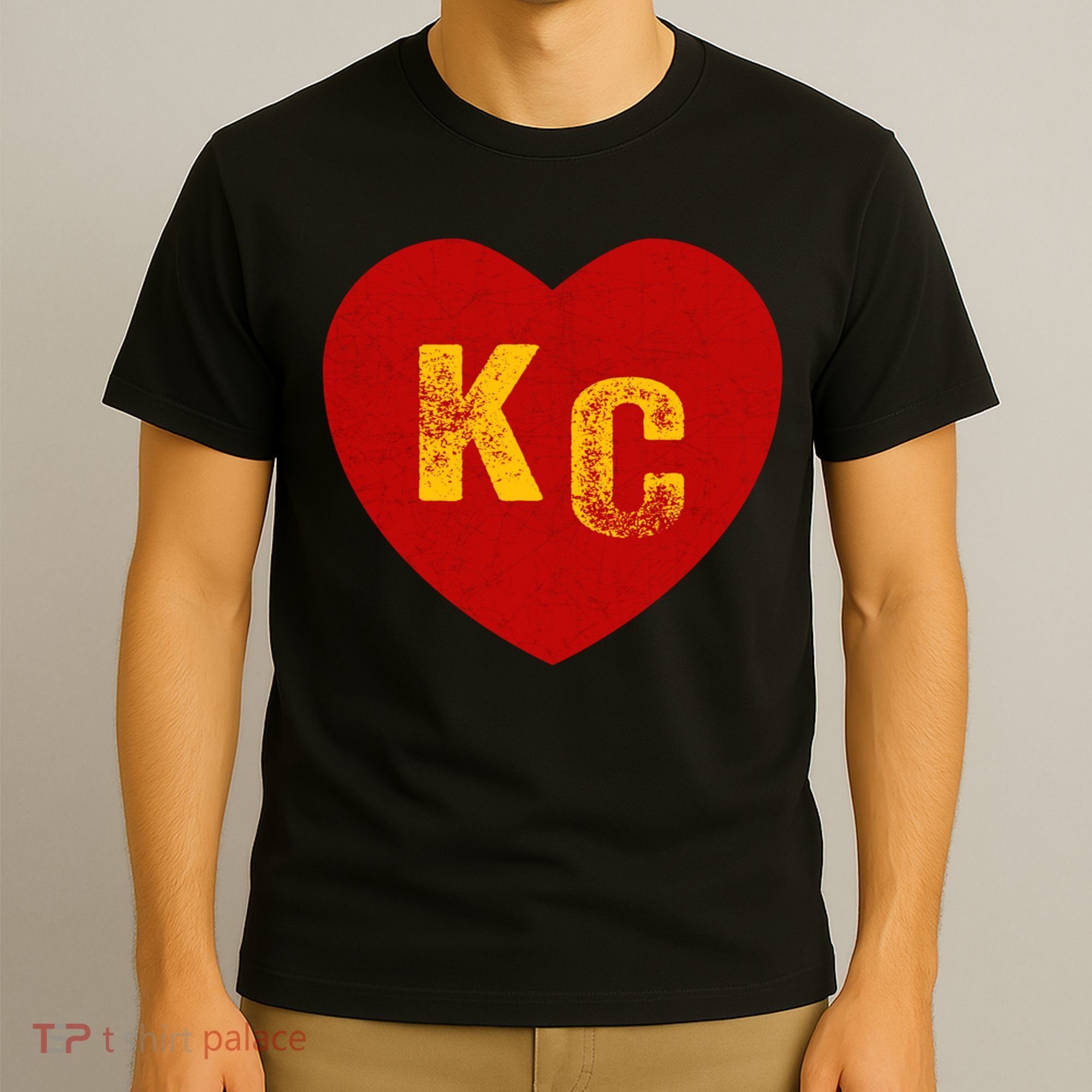 KC Red & Yellow Heart Kansas City Red/yellow heart kc red kc T-Shirt