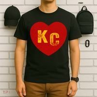 KC Red & Yellow Heart Kansas City Red/yellow heart kc red kc T-Shirt thumb 6