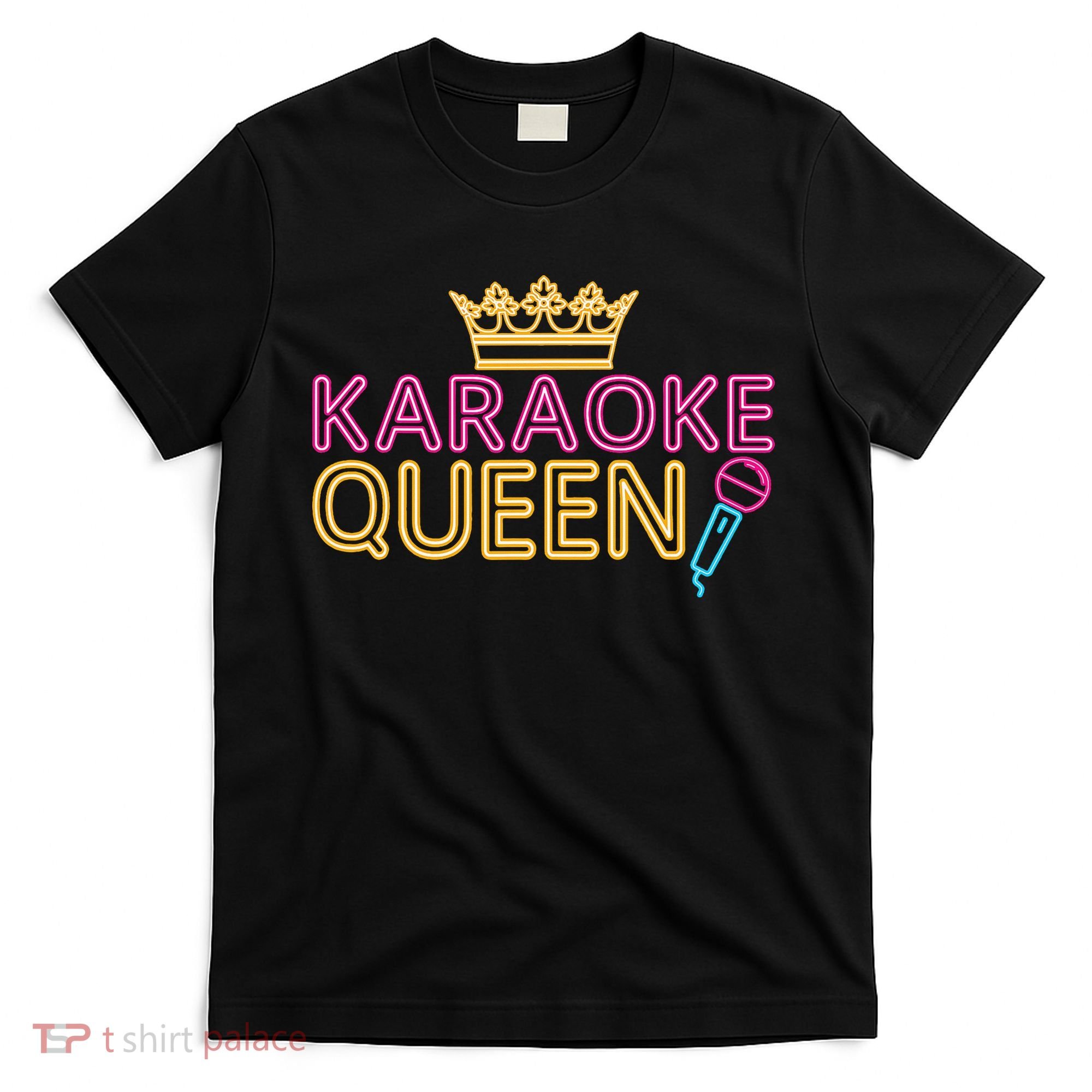 Karaoke Singer 80s Retro Vintage Karaoke Queen T-Shirt