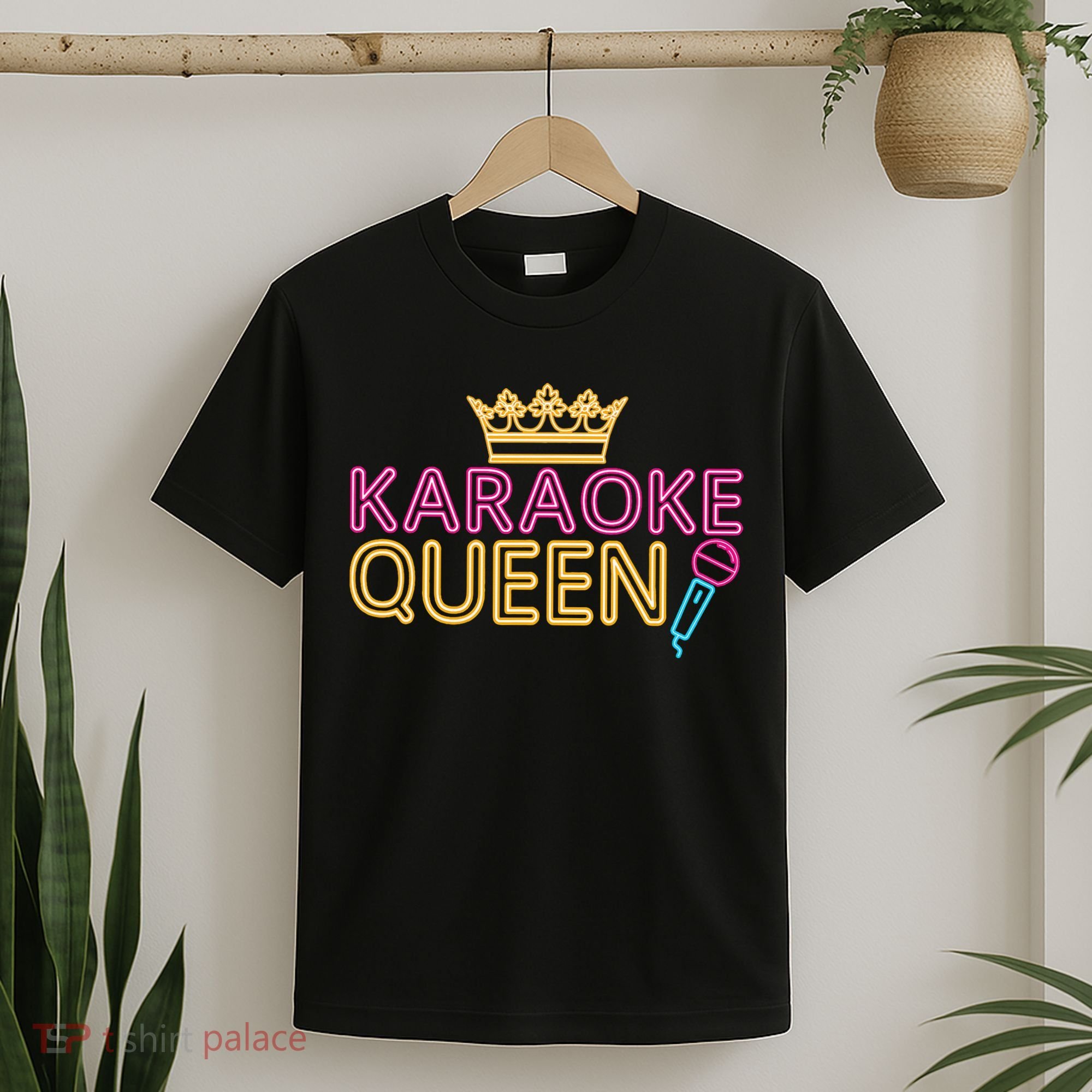 Karaoke Singer 80s Retro Vintage Karaoke Queen T-Shirt
