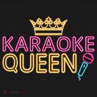 Karaoke Singer 80s Retro Vintage Karaoke Queen T-Shirt thumb 7