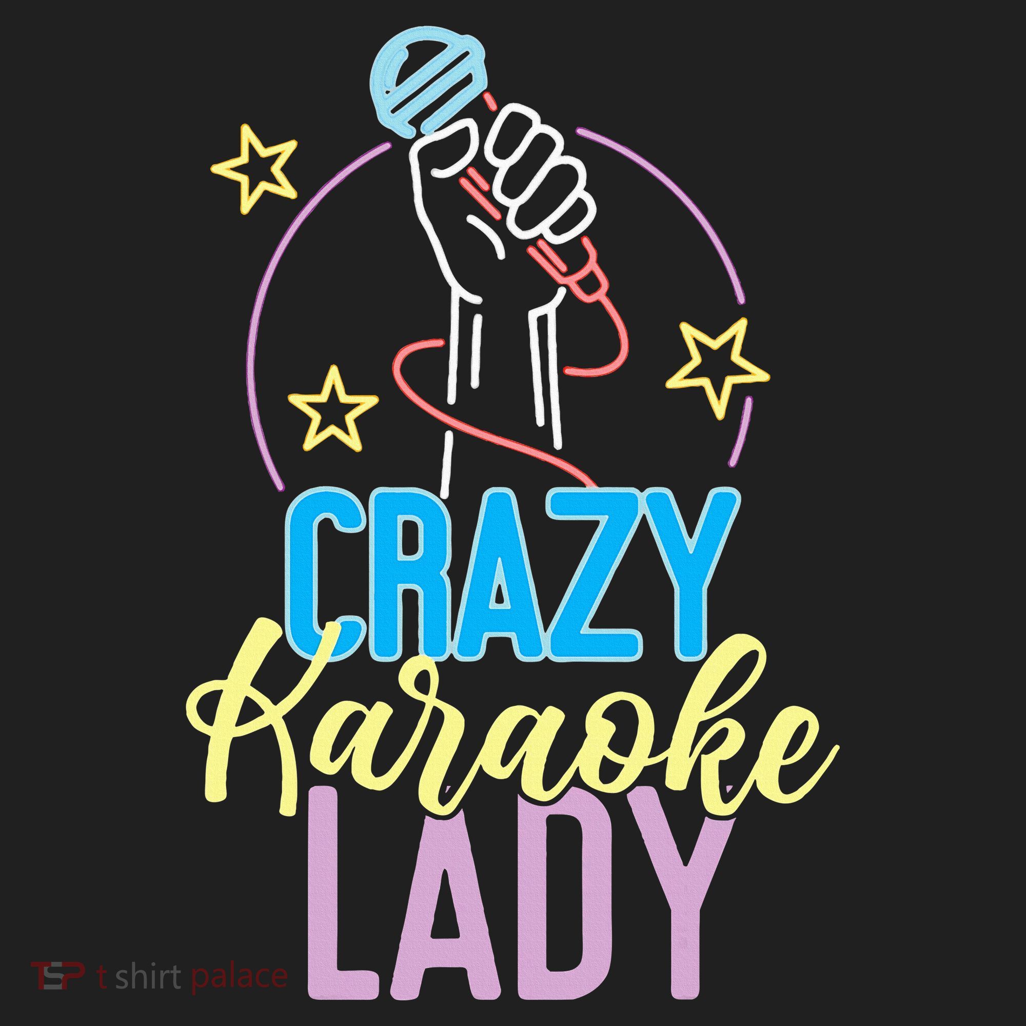 Karaoke Singer 80s Retro Crazy Karaoke Lady Beanie