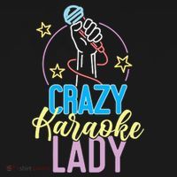 Karaoke Singer 80s Retro Crazy Karaoke Lady Kids Sweatshirt thumb 2