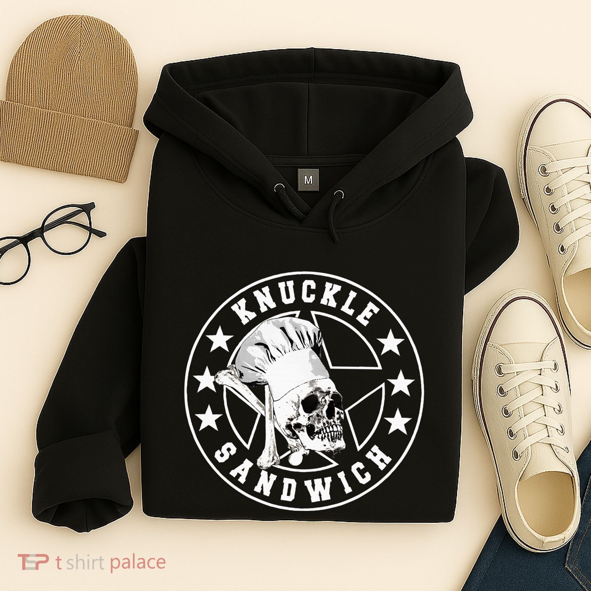 Knuckle Sandwich All Star Knockout White Hoodie