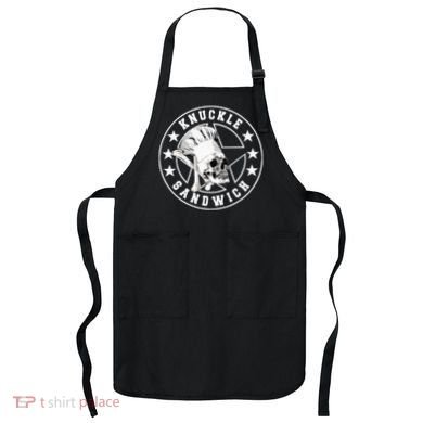 Knuckle Sandwich All Star Knockout White Apron