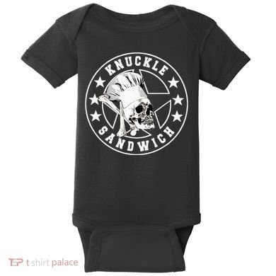 Knuckle Sandwich All Star Knockout White Baby Bodysuit