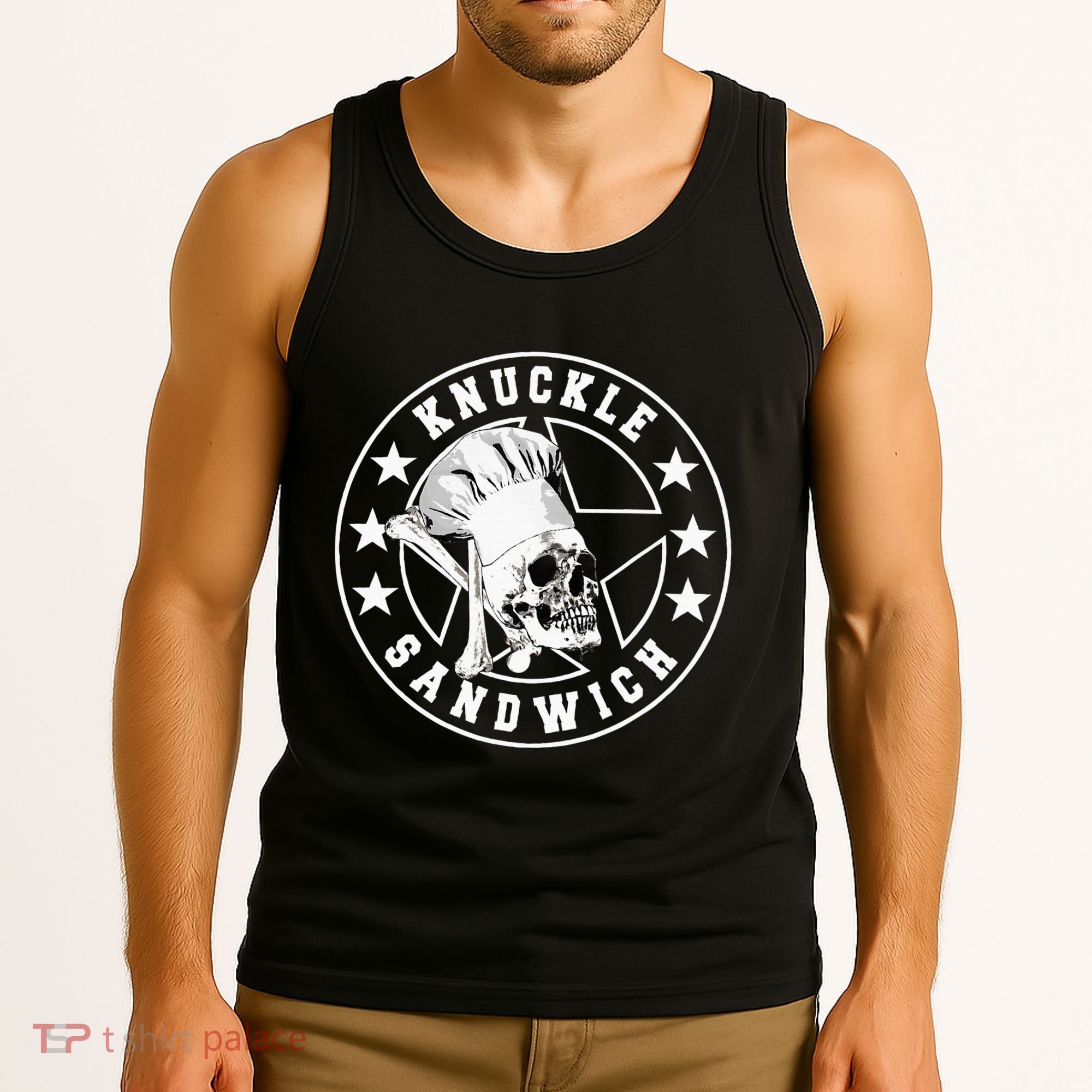 Knuckle Sandwich All Star Knockout White Tank Top