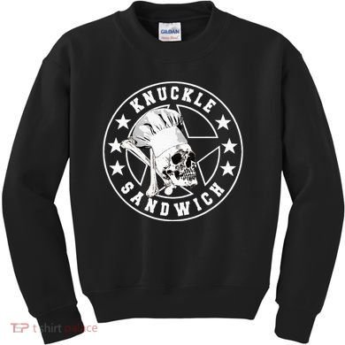 Knuckle Sandwich All Star Knockout White Kids Sweatshirt