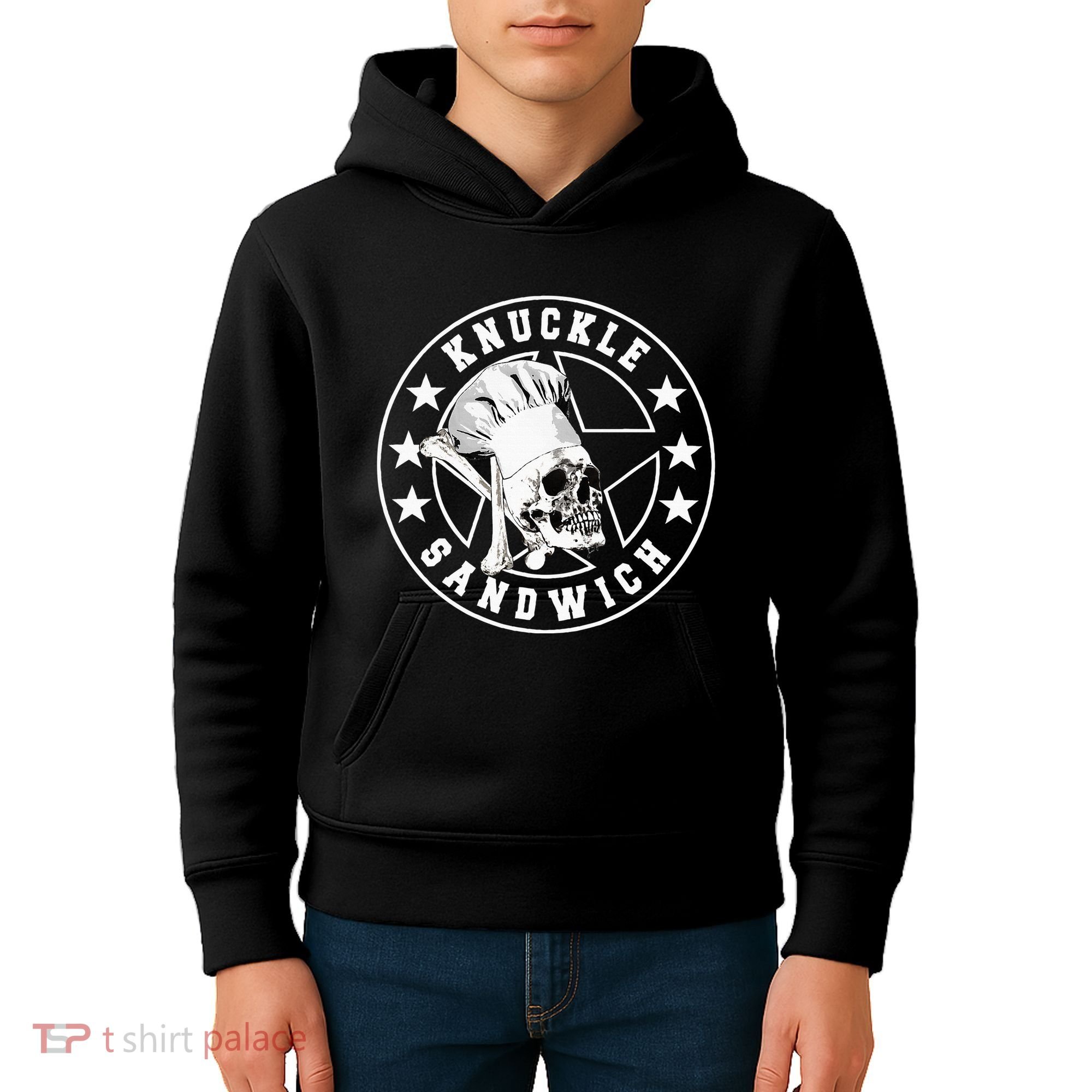 Knuckle Sandwich All Star Knockout White Kids Hoodie
