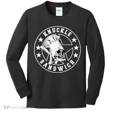 Knuckle Sandwich All Star Knockout White Kids Long Sleeve Shirt