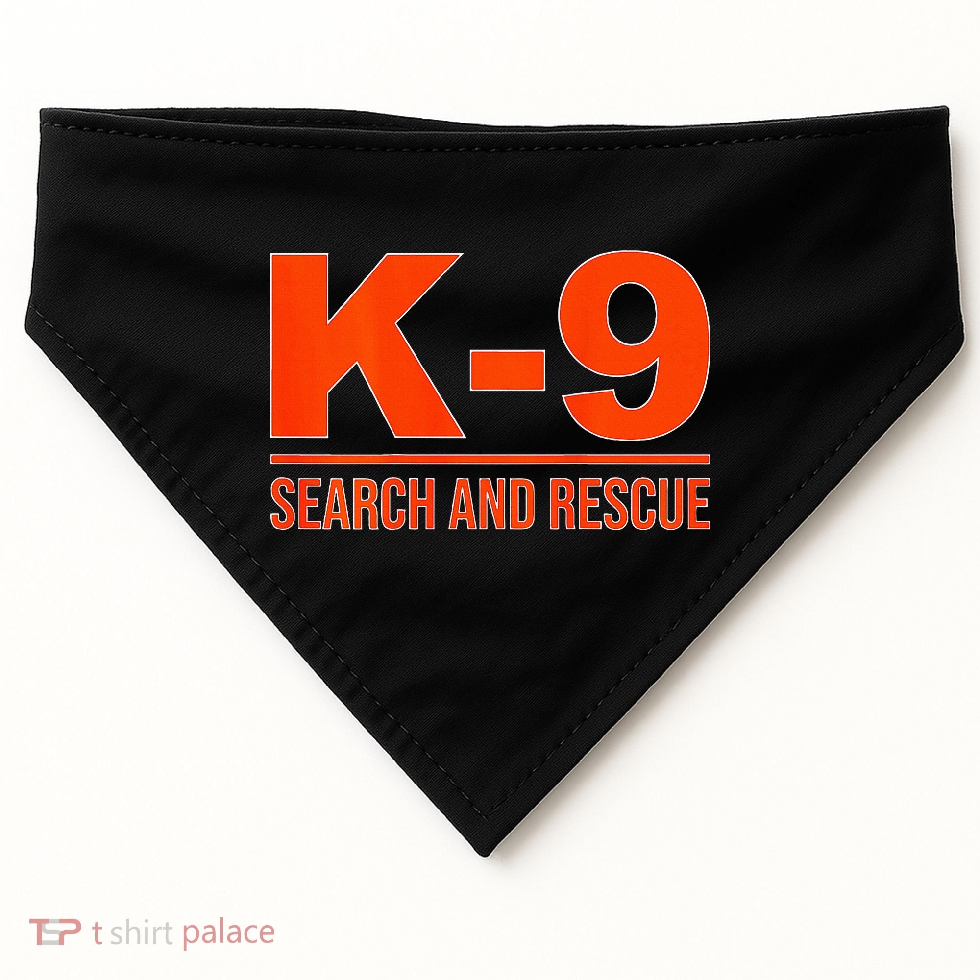 K9 Search And Rescue Sar Emergency Search Team Uniform USA-Made Doggie Bandana